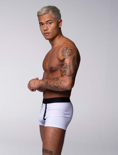 Motion Mesh Boxers - White