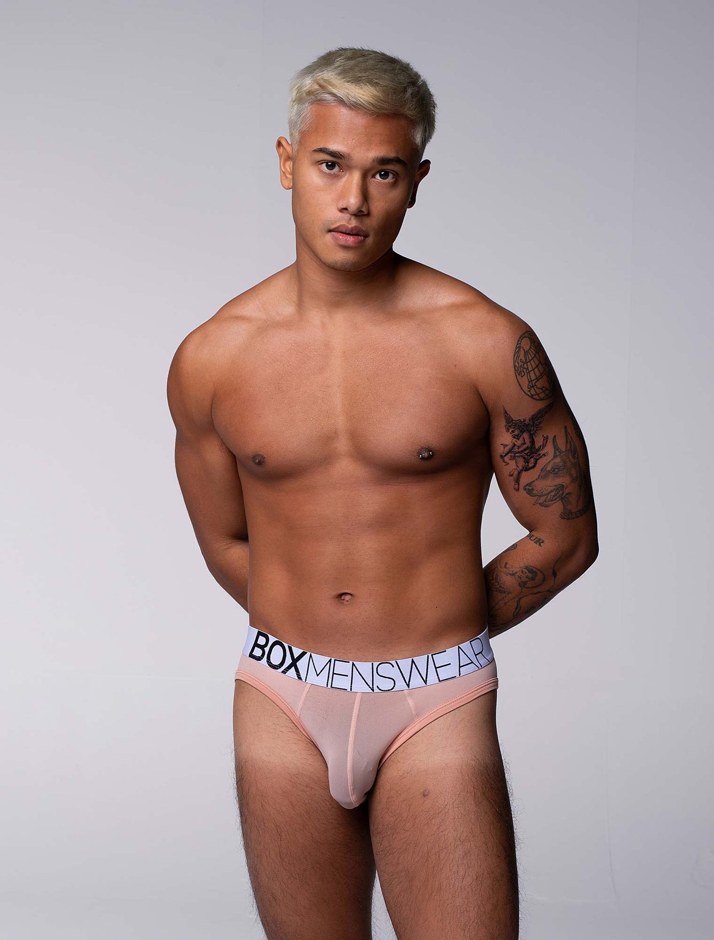 All Over Mesh Briefs - Nearly Nude