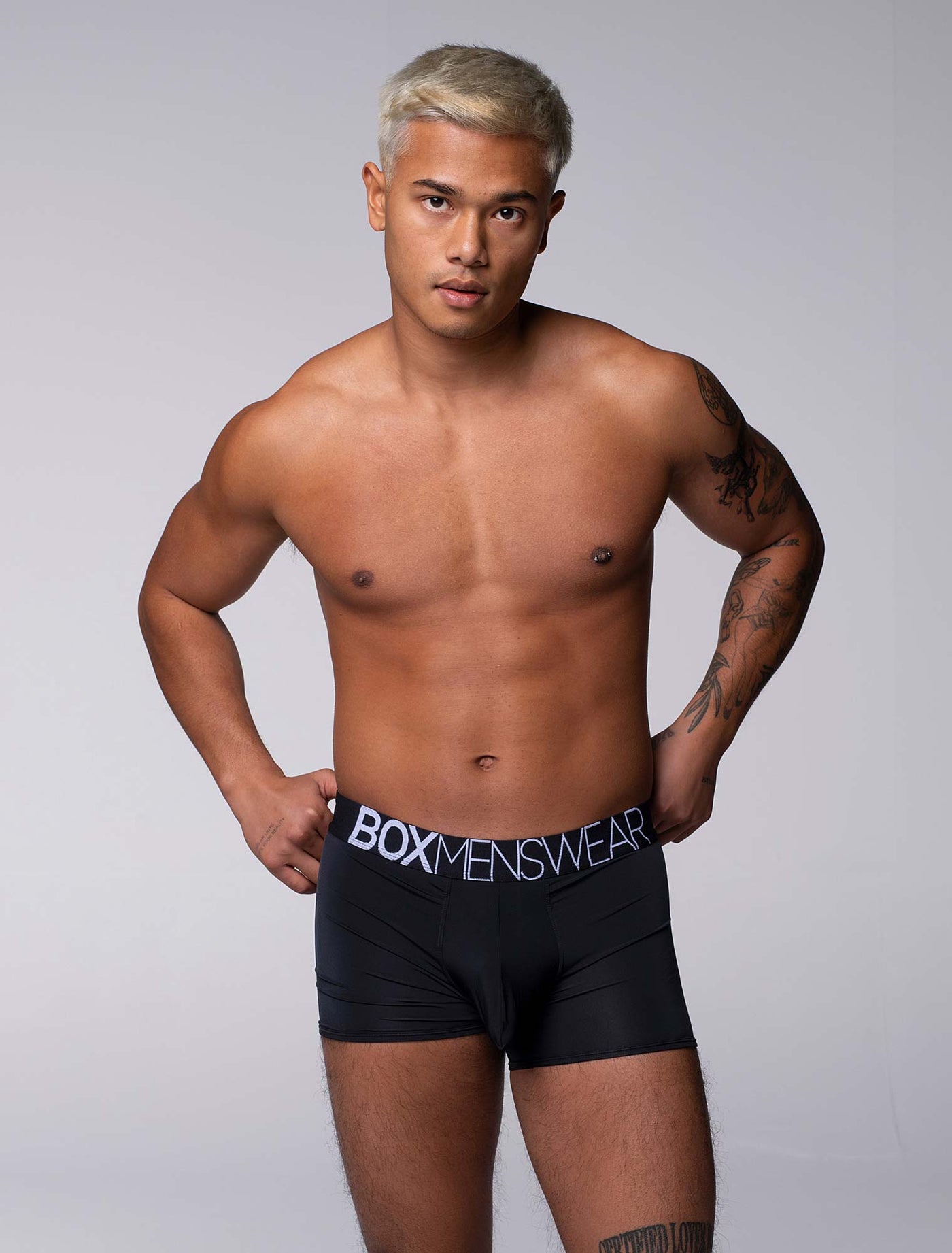 Mens Boxers: Defined Crotch - Black