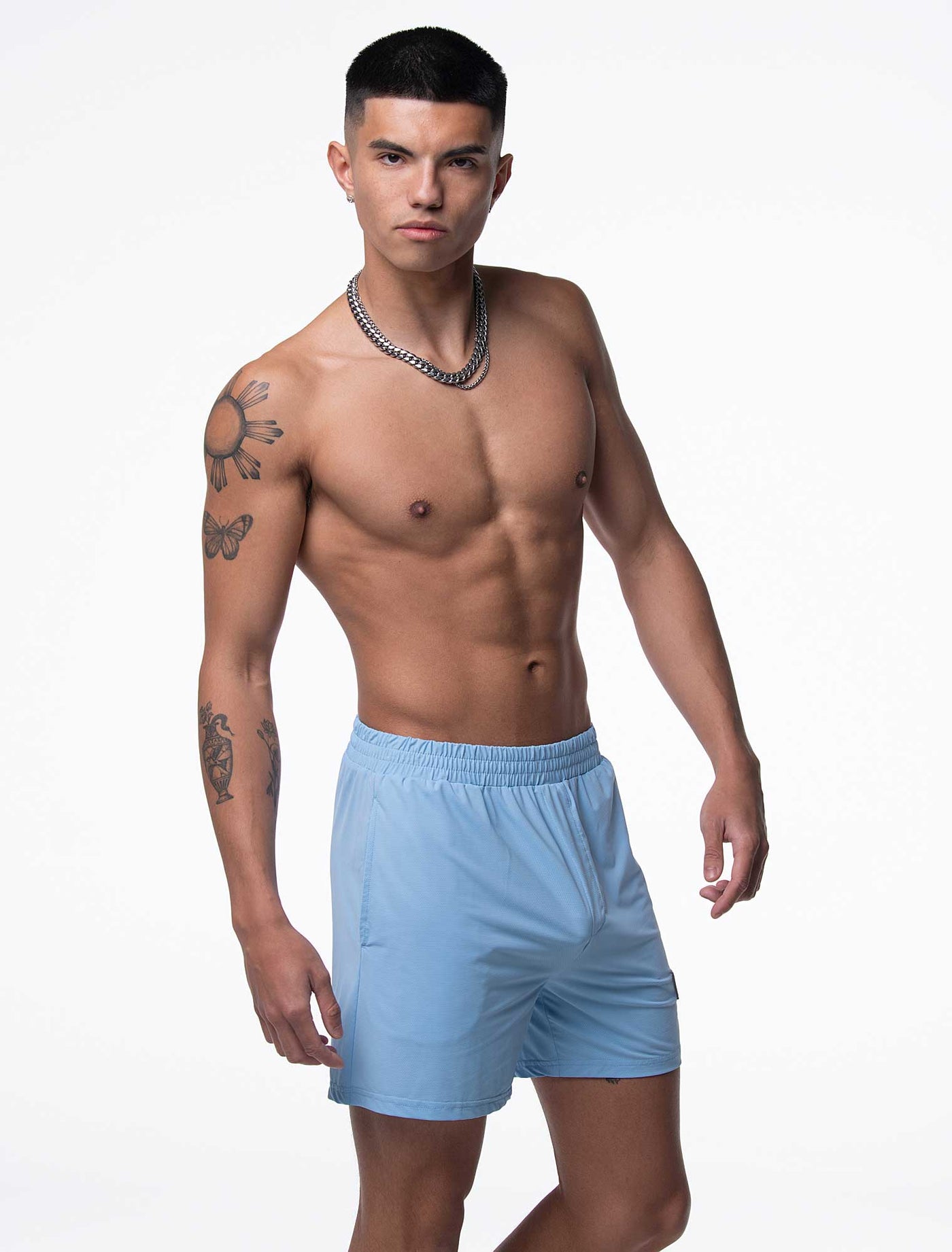 Mesh Soccer Shorts - Back 4 Blue