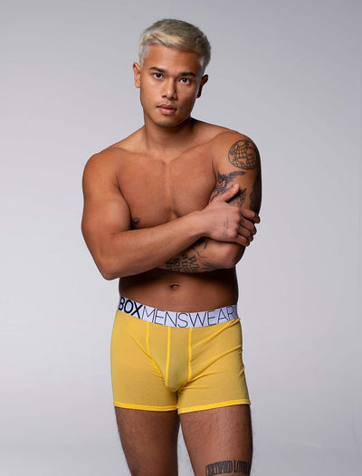 All Over Mesh Boxers - Mellow Yellow