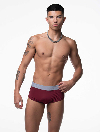 LuxLite Boxers - Burgundy Breeze