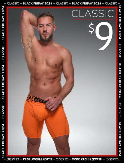 Defined Behind: Compression Shorts - Action Orange