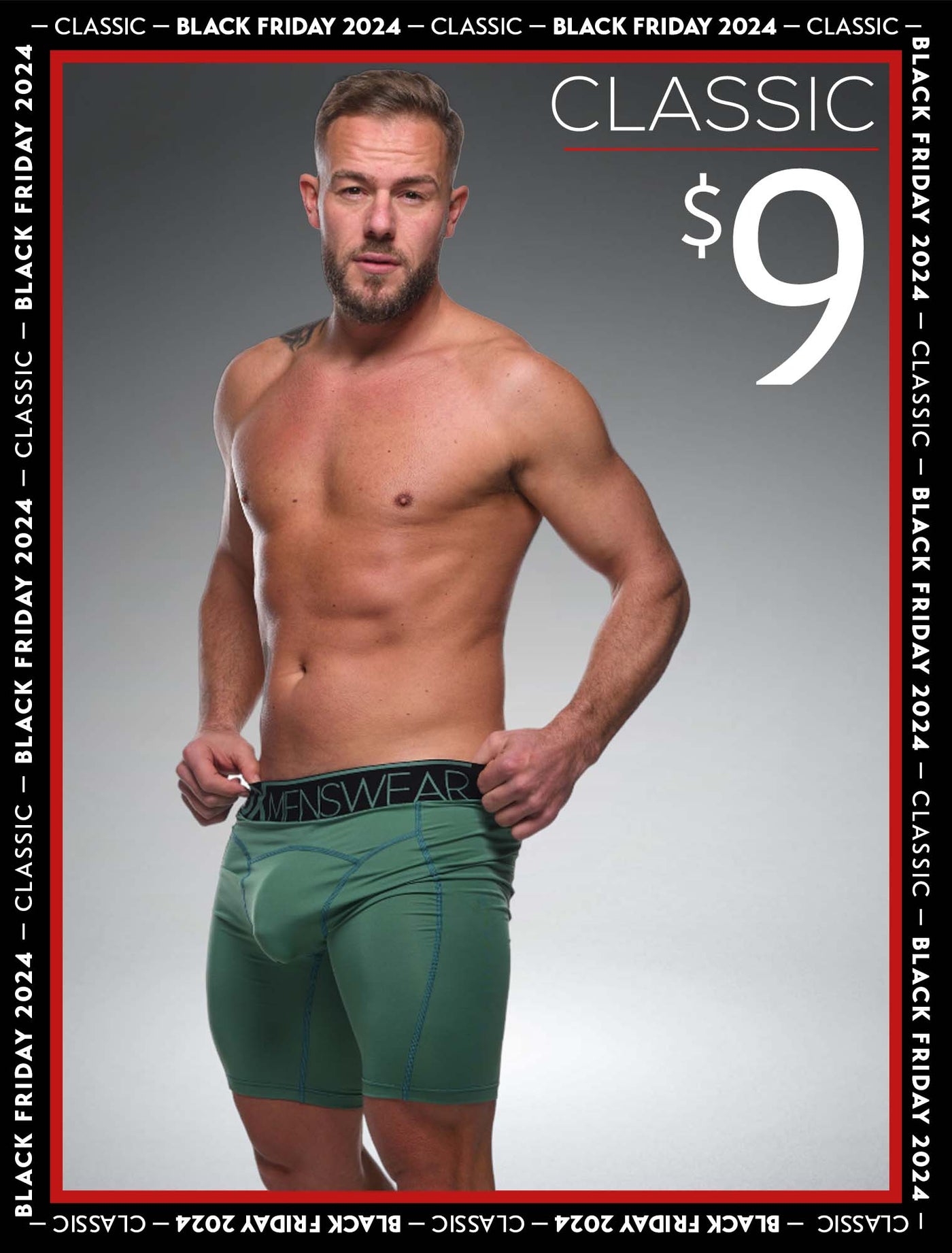 Defined Behind: Compression Shorts - Green Sheen