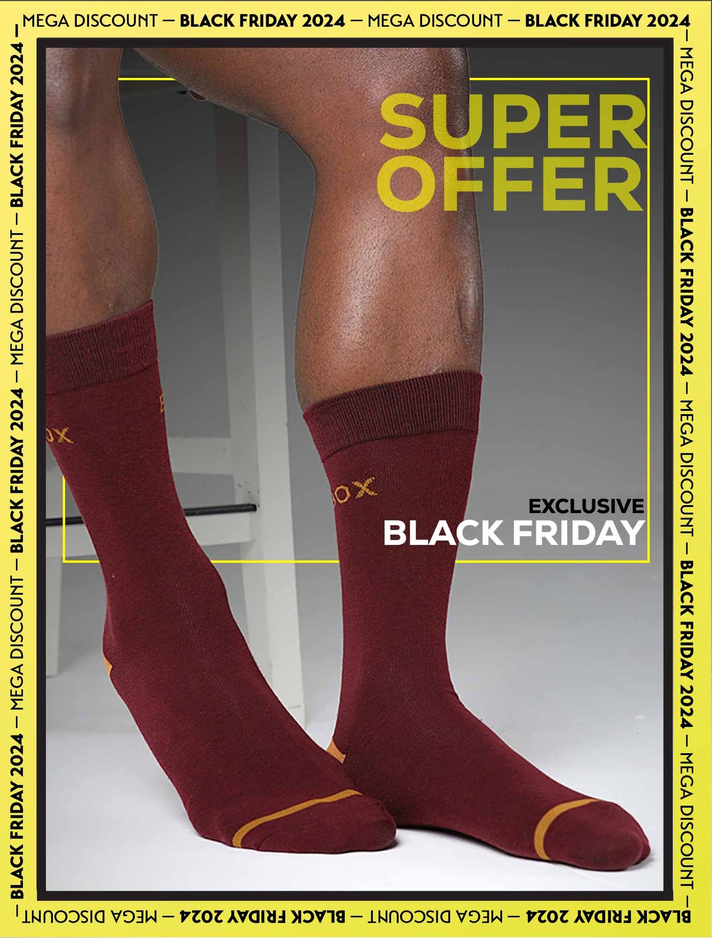 Maroon Tan - Lux Dress Socks