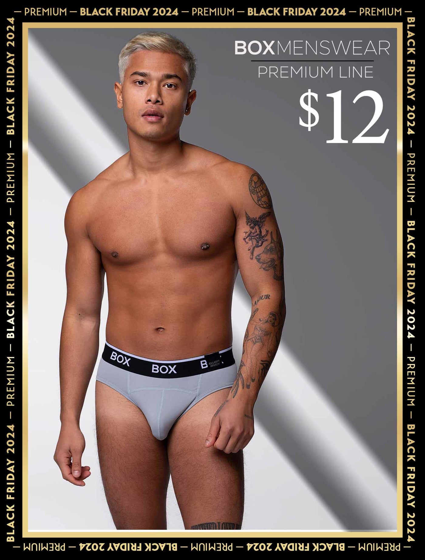 Box x Elliott: Elite Briefs - Graphite Grey