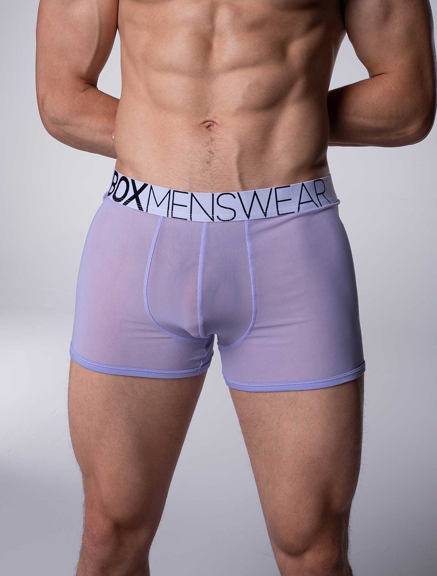 All Over Mesh Boxers - Soft Lavender