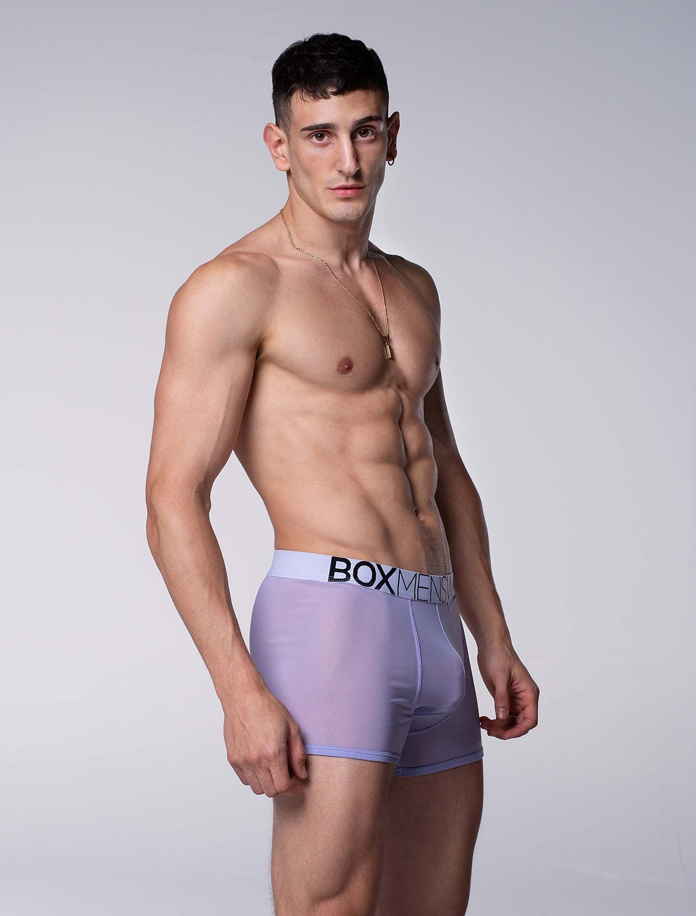 All Over Mesh Boxers - Soft Lavender