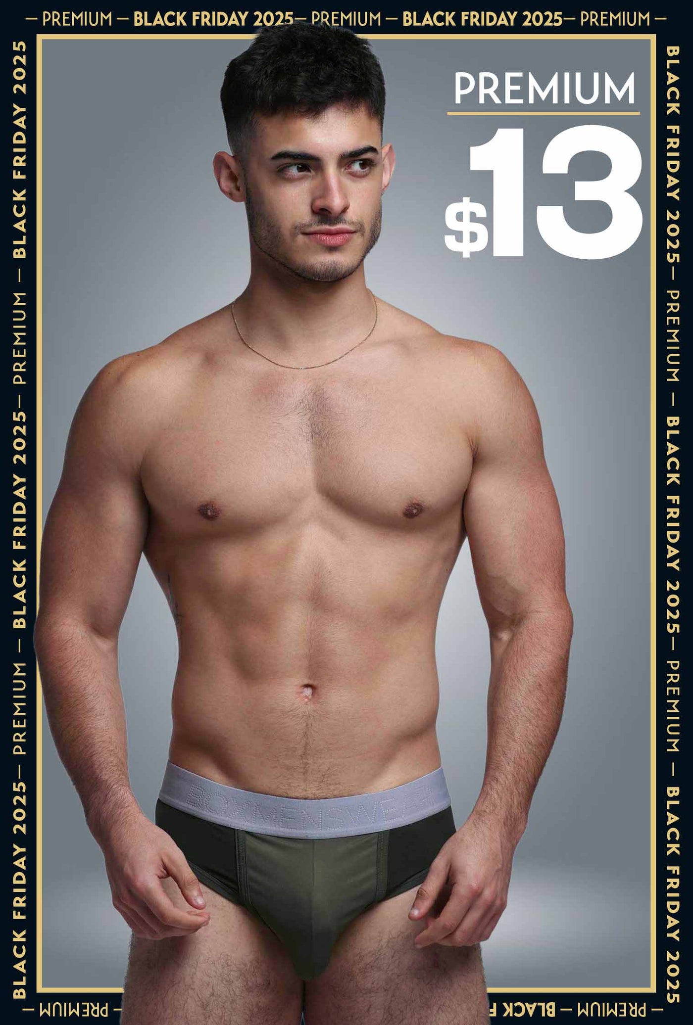 Mesh Panel Briefs - Château Green