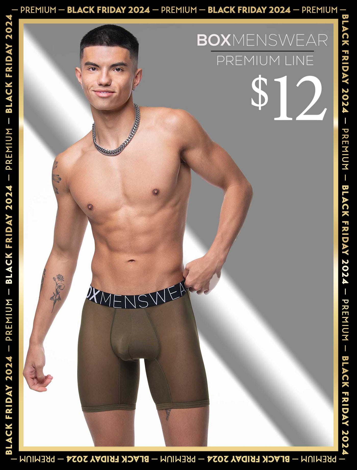 King Fit Mesh Panel - Transparent Crotch: Olive Green