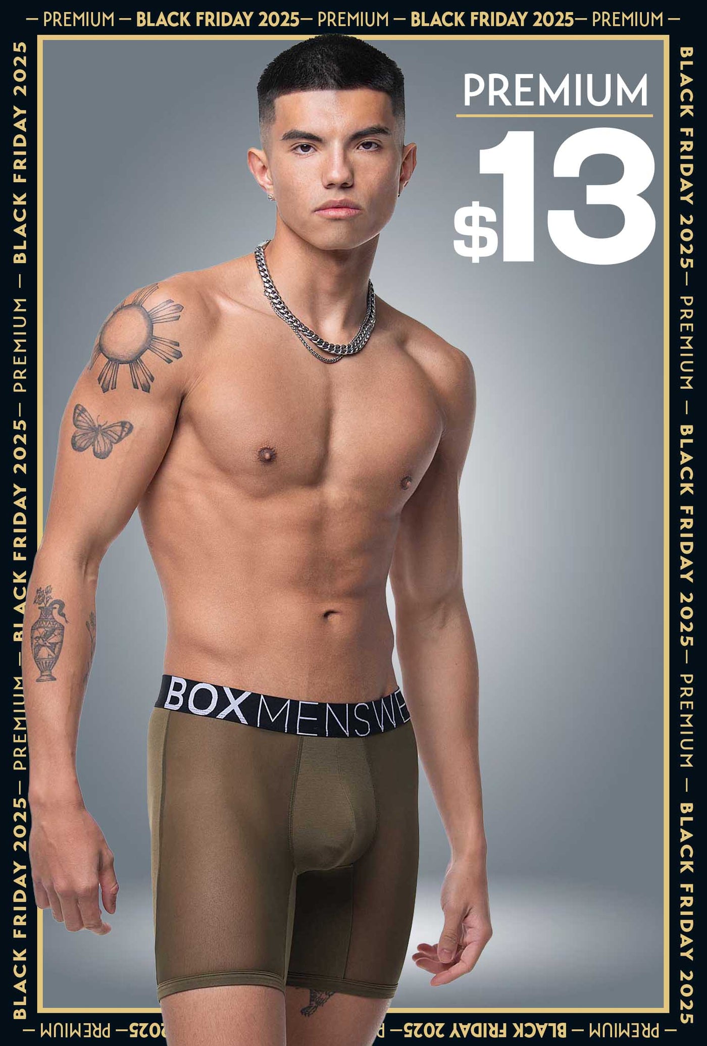 King Fit Mesh Panel - Transparent Crotch: Olive Green