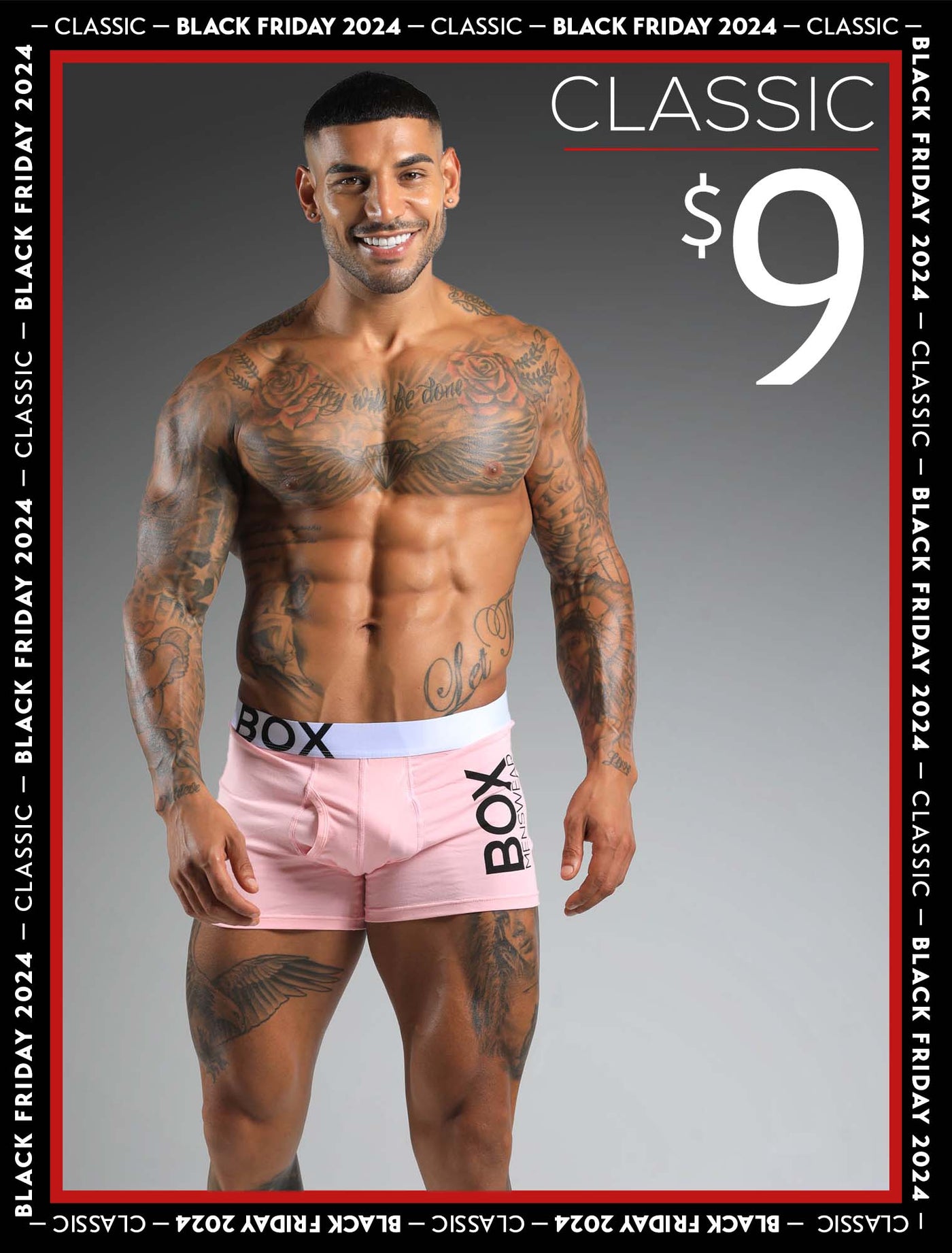 Mens Pink Boxers