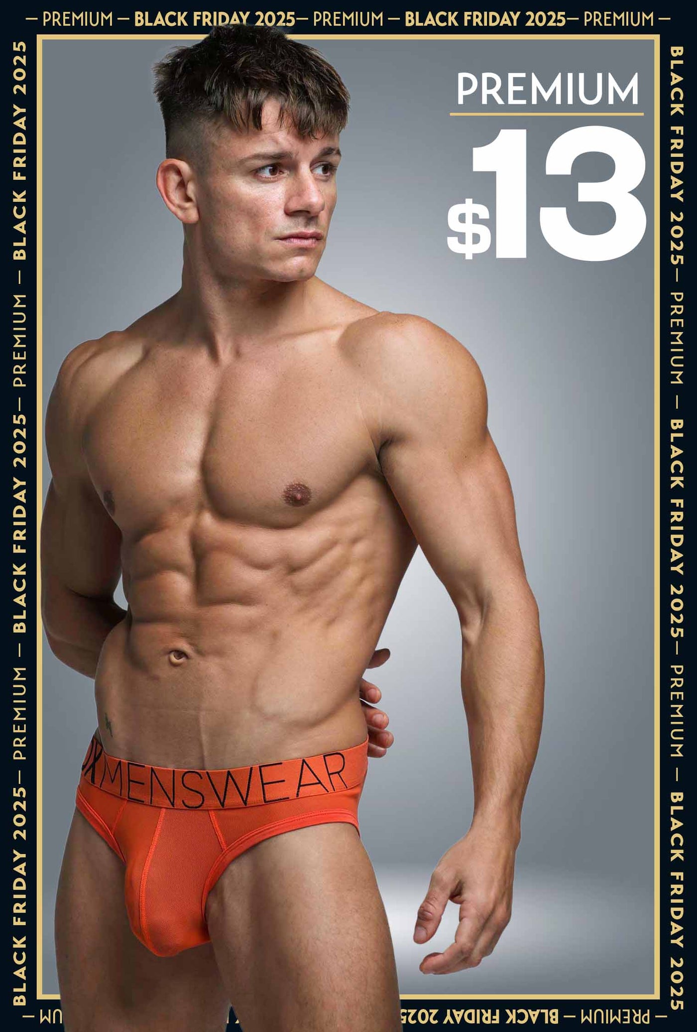 All Over Mesh Briefs - Orangeade