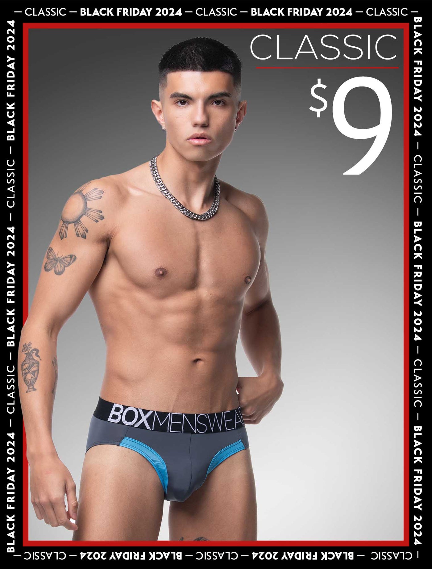 Prince Fit Briefs - Grey & Blue