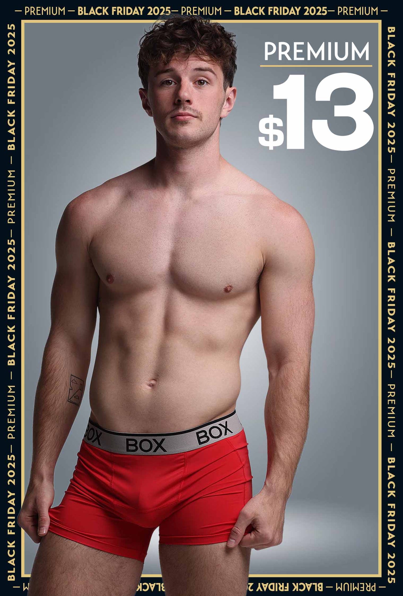 Mens Sports Boxers - Red Ignition