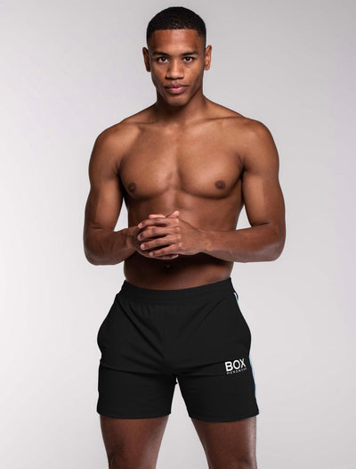 Mesh Panel Sports Shorts - Vesuvius