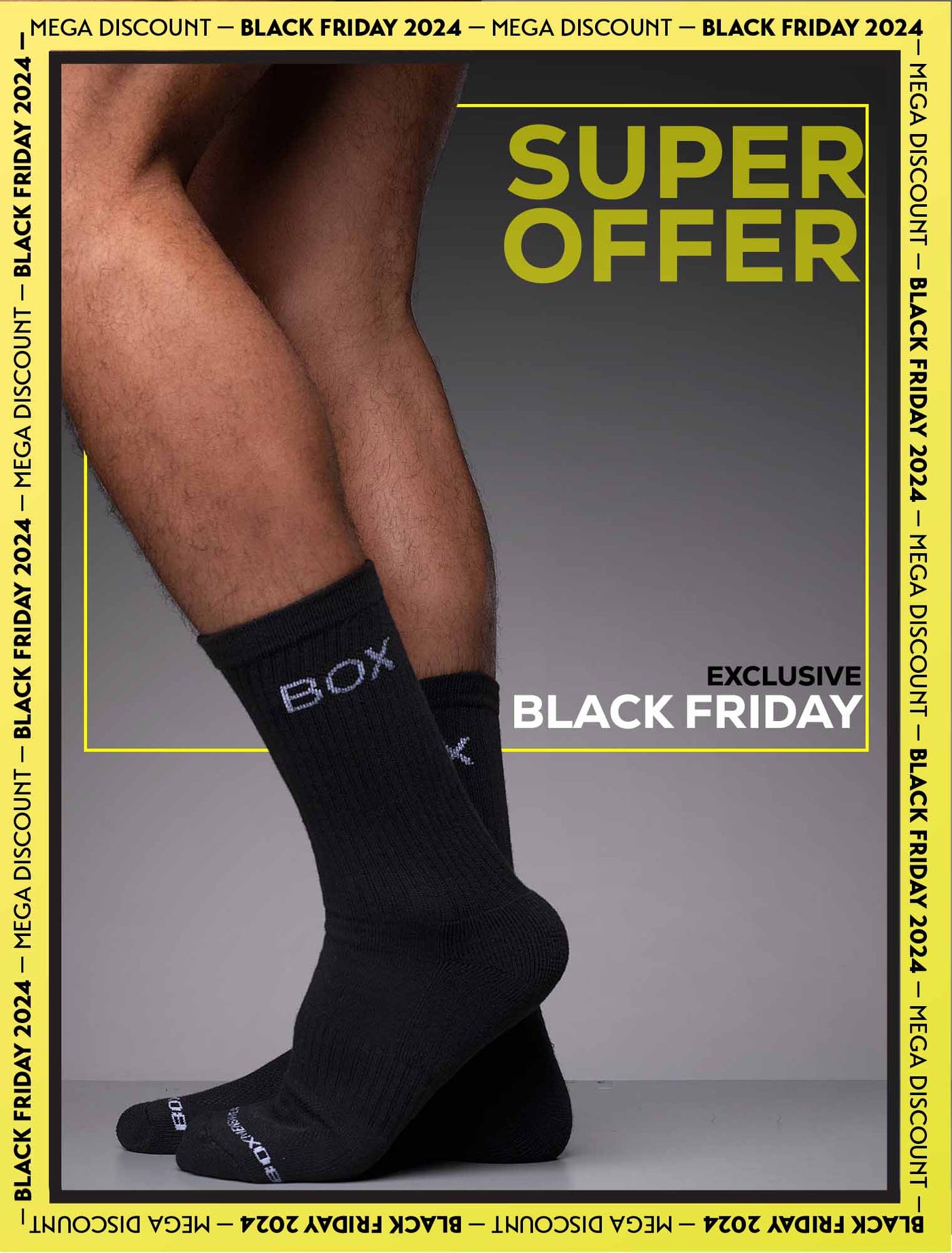 Essentials Rib Crew Socks - Black