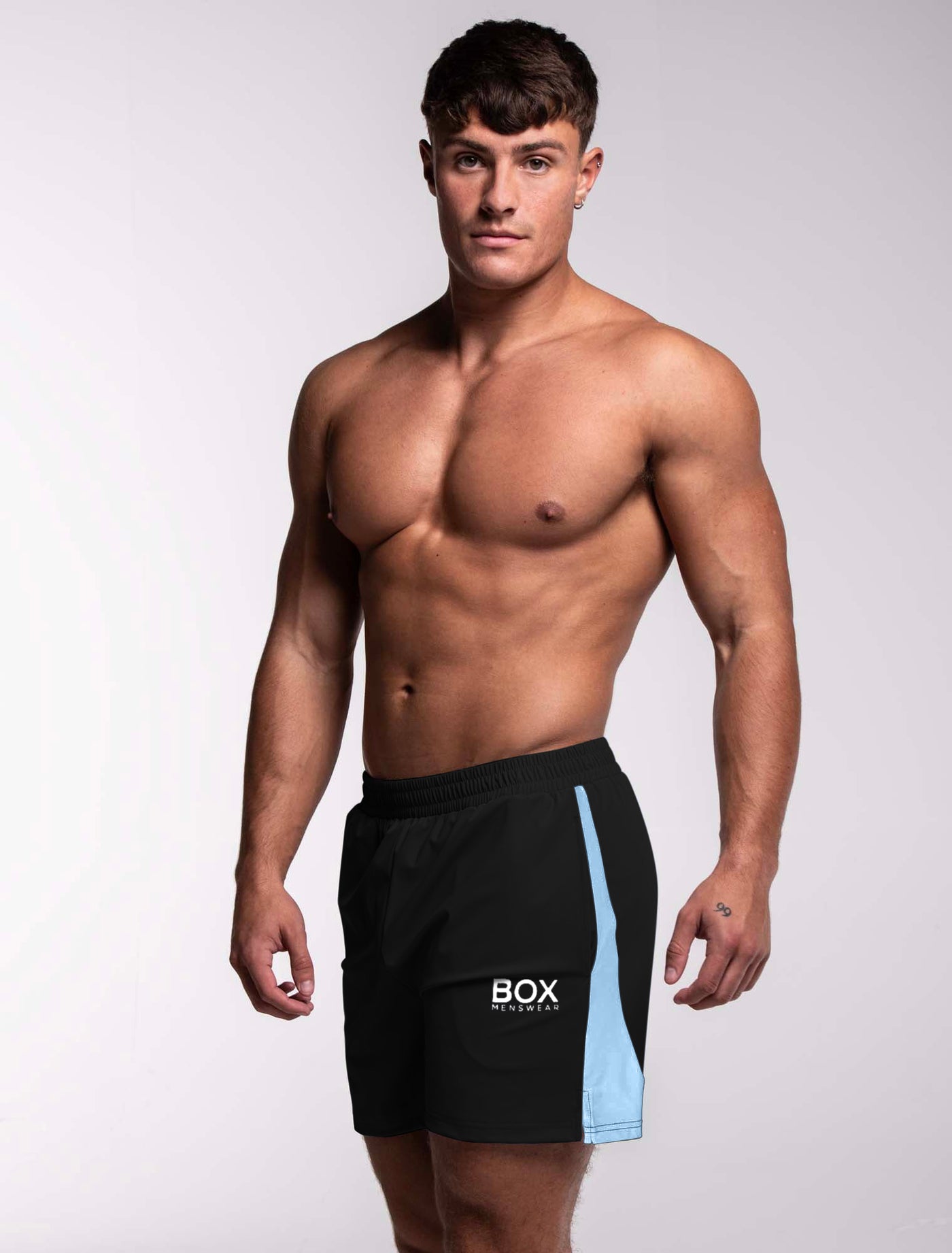 Mesh Panel Sports Shorts - Vesuvius