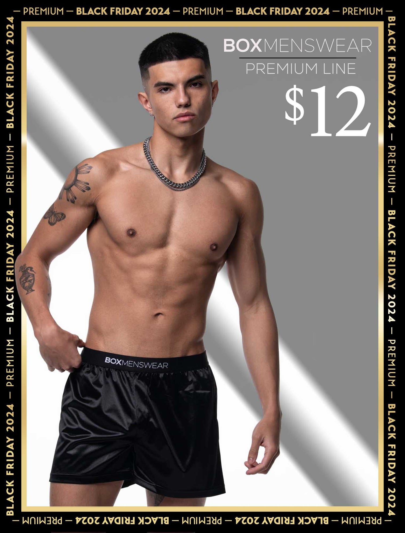 Silk Decline Boxer Shorts - Black Velvet