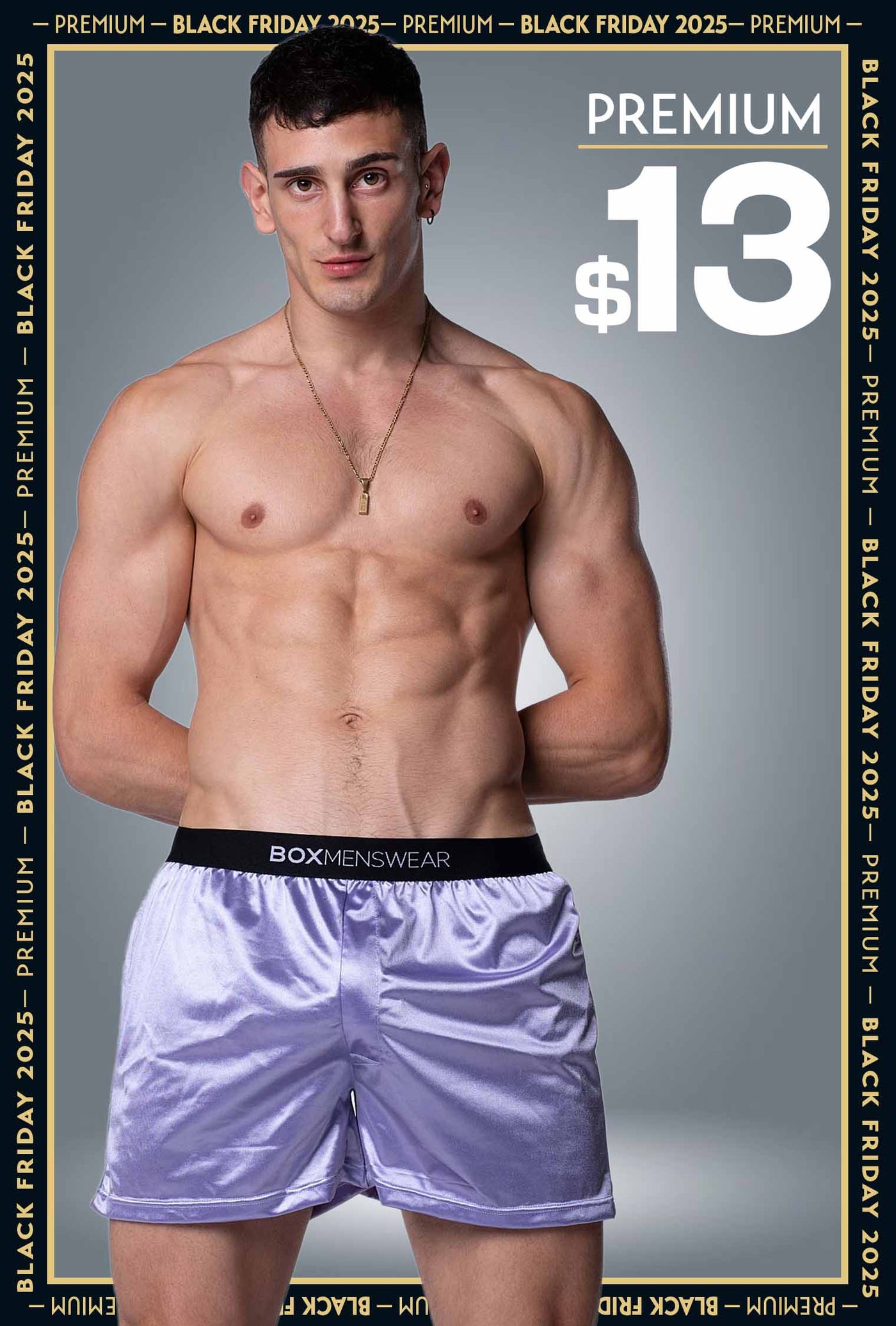 Silk Decline Boxer Shorts - Illustrious Lavender