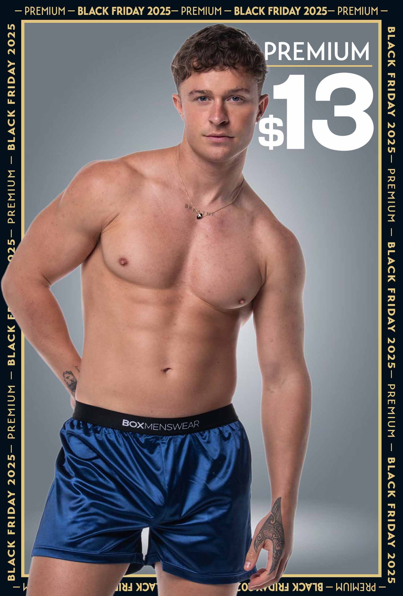 Silk Decline Boxer Shorts - Splendour Navy