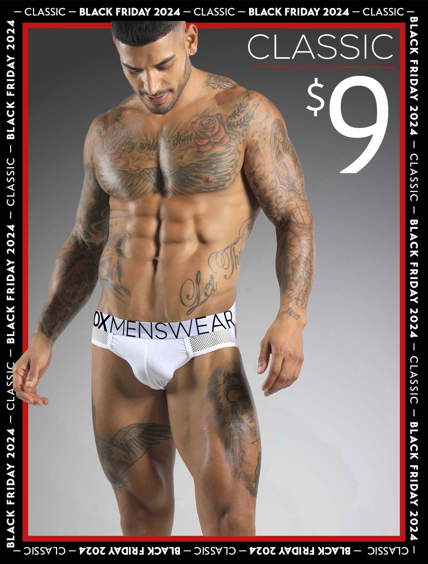 Totally Transparent Varsity Mesh Jockstrap - White