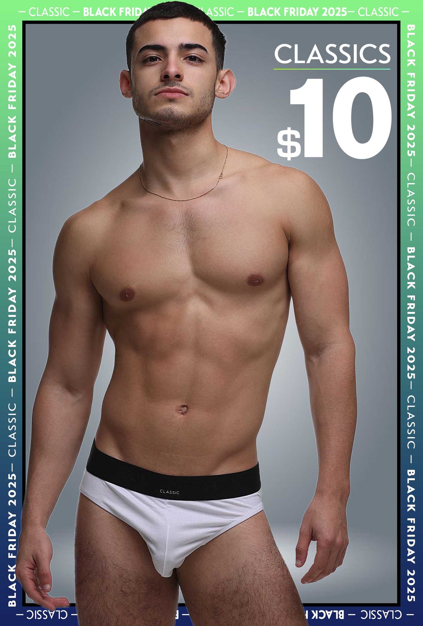 Mens Classic Ribbed Briefs - White