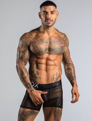 Box Menswear All Over Lace Boxers - Black Medium N23
