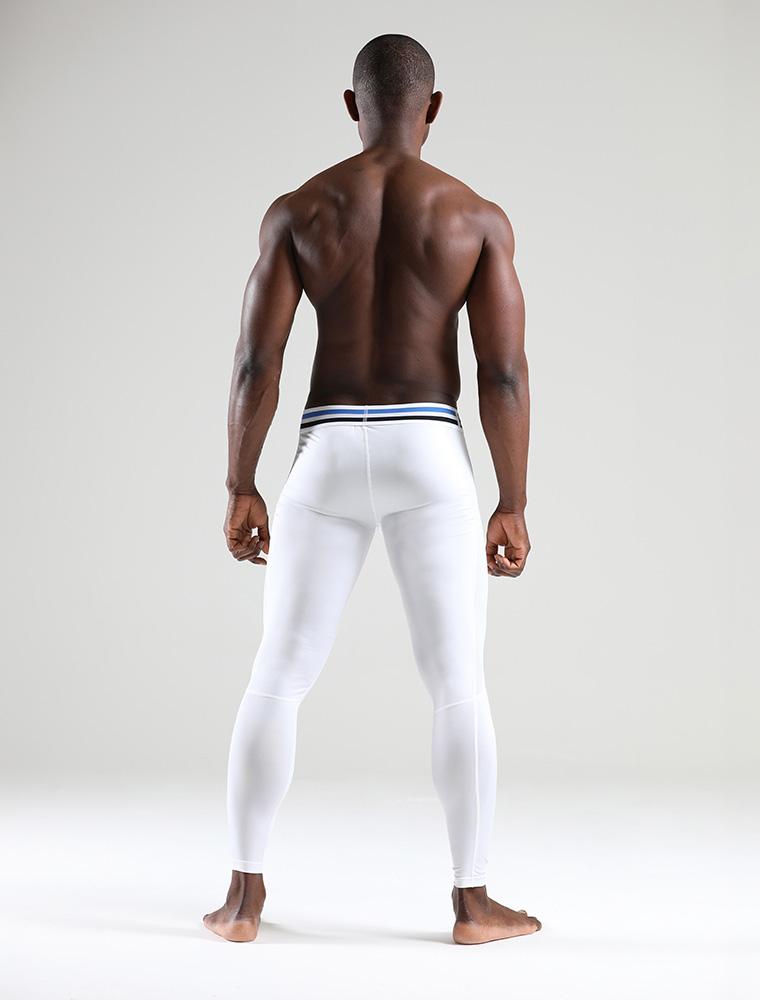 Men's Compression Legging - White – Bodybrics