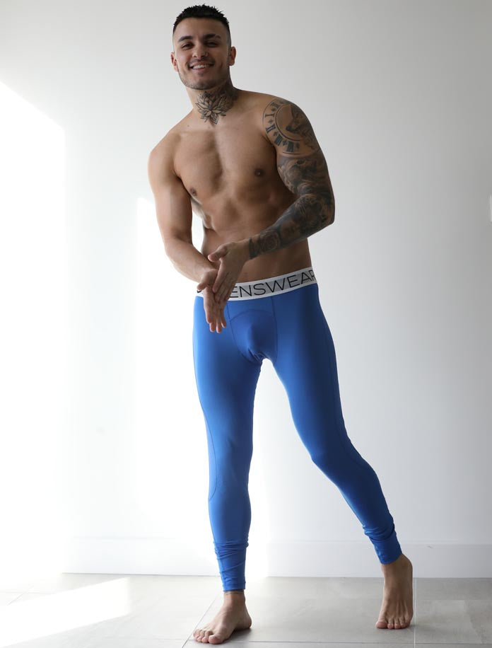 Compression Leggings - Cobalt - boxmenswear - {{variant_title}}