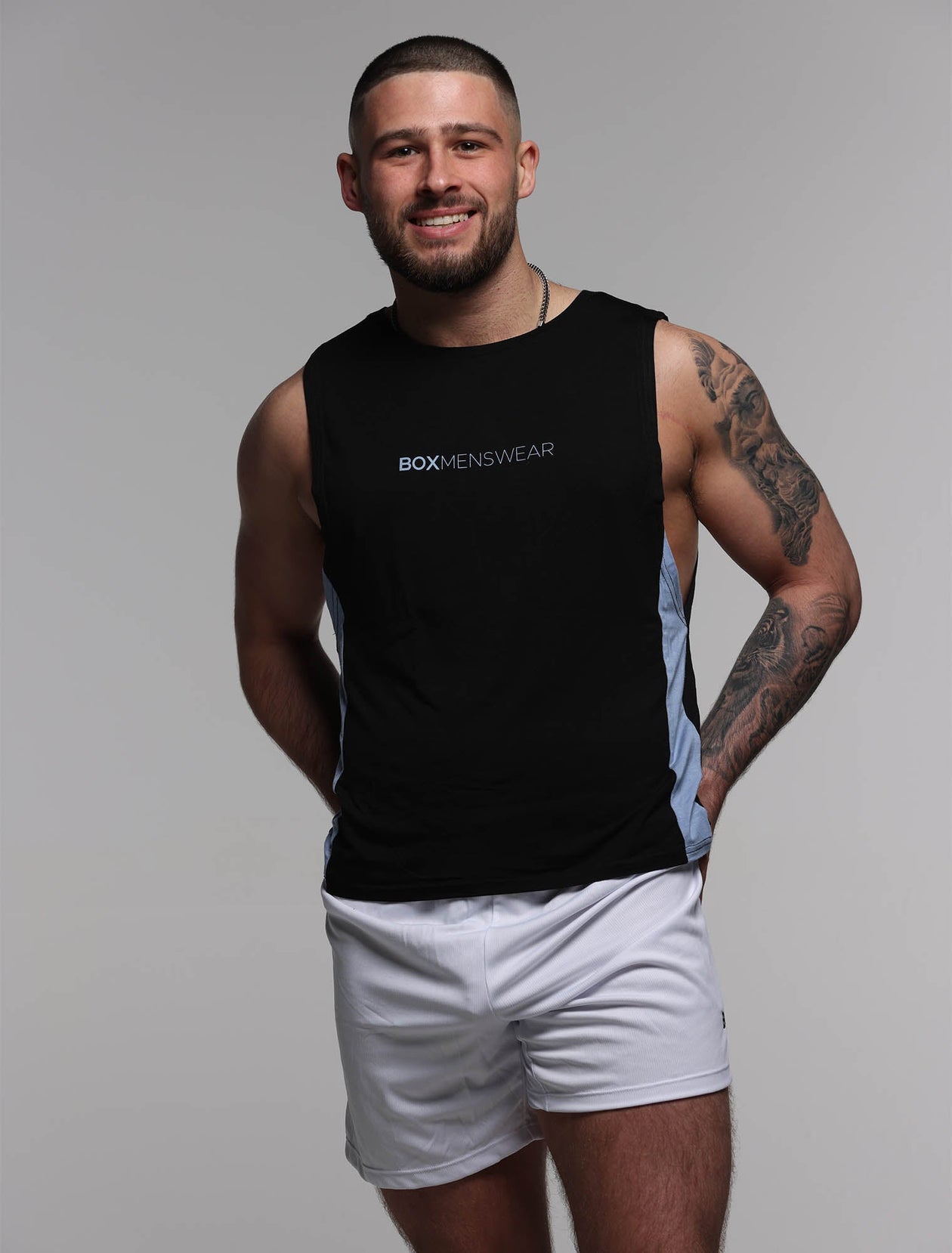 Mens Sports Vest - Black – Box Menswear