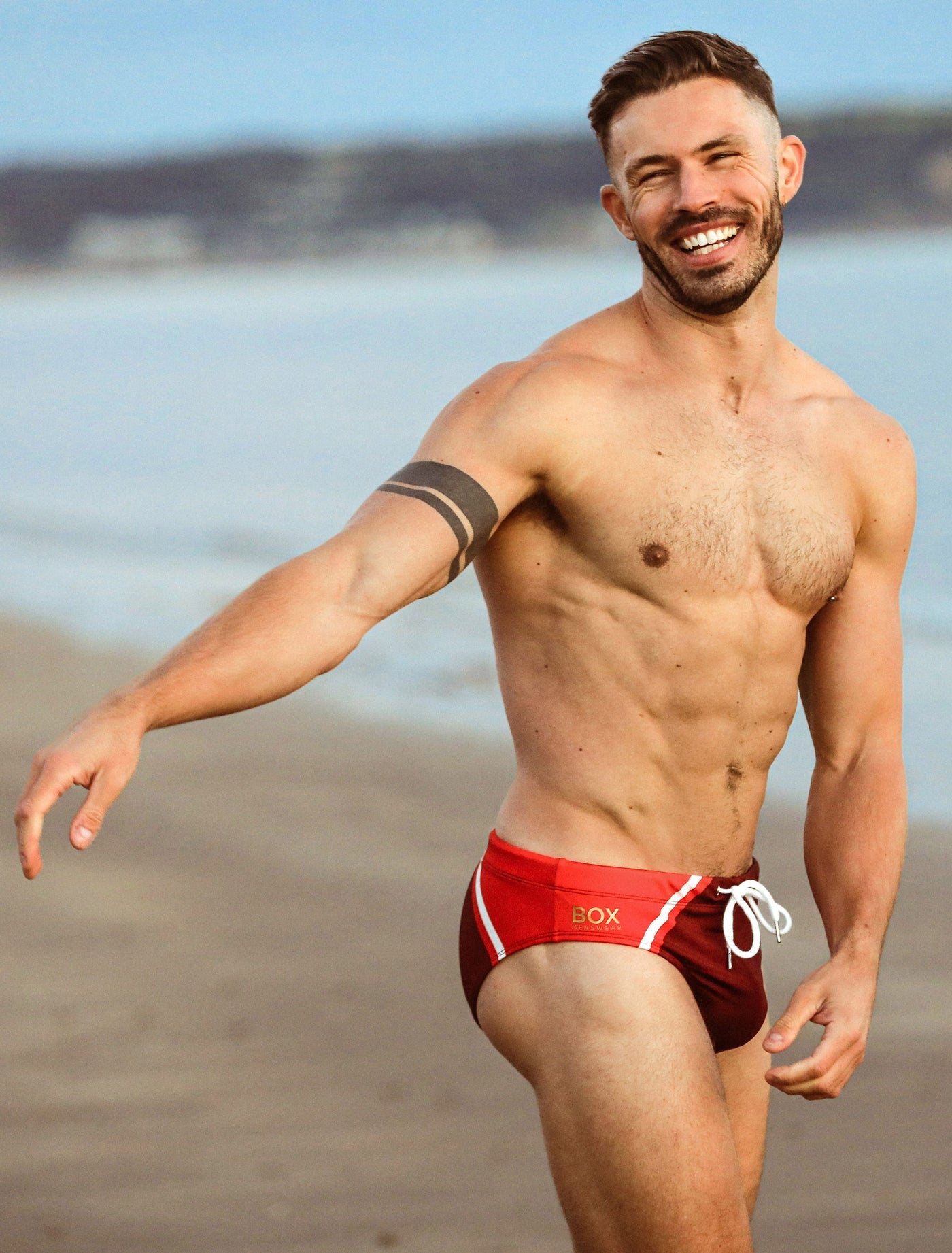 The Kute Edition: Swimming Trunks - Rio Red
