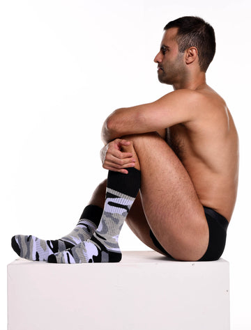 Chaussettes Footshop The Basketball Socks Gray Camo